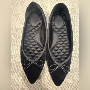Elegant Velvet Birdies Ballet Flats